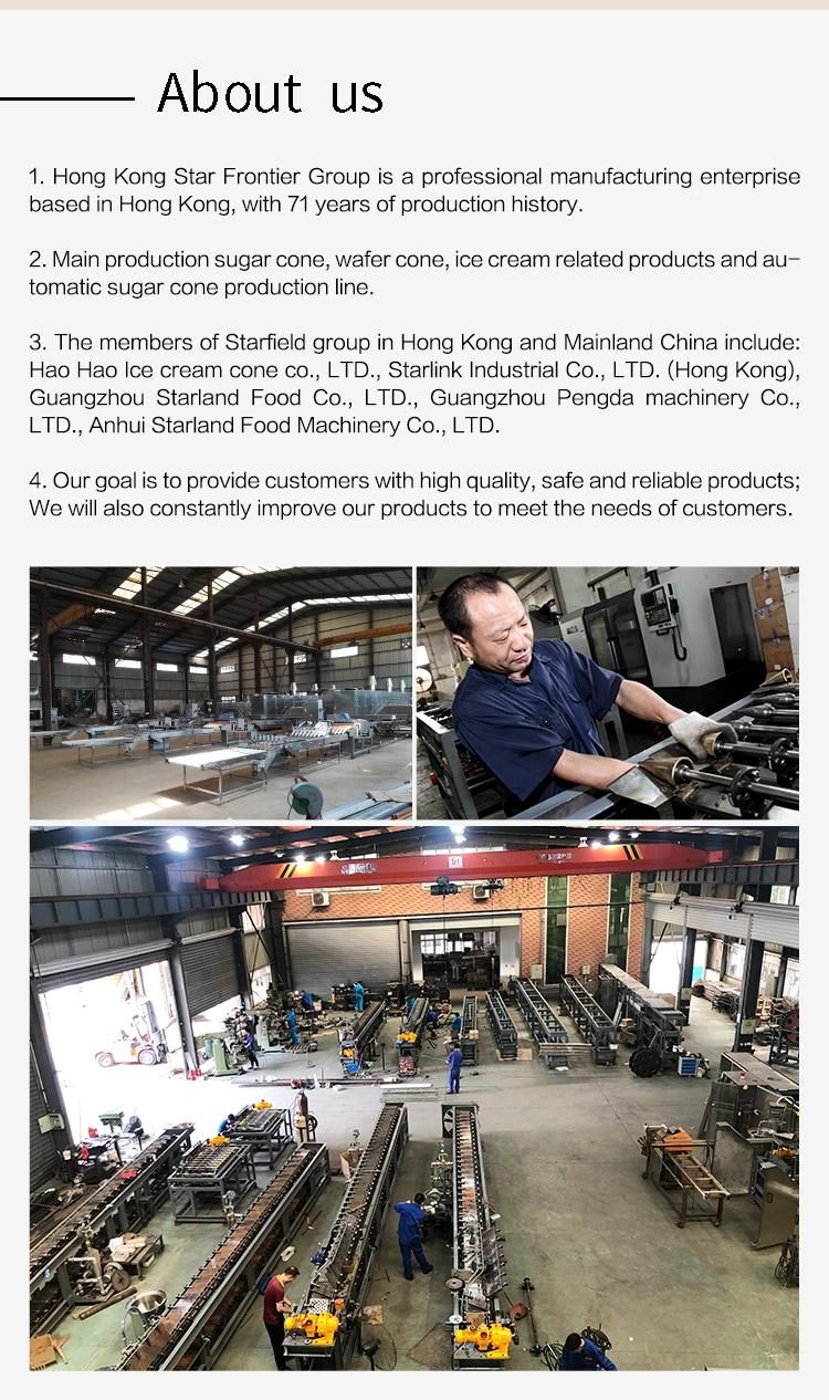 Custom Automatic 35 Pieces 5 Meters Long Baking Tray Wafer Production Line