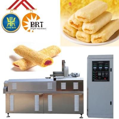 Spindly Snacks Food Core Filling Making Machine Full Automatic High Speed Puffed Snacks ...