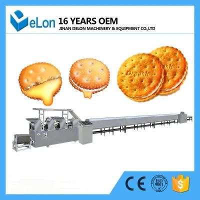 50 Kg/H Automatic Sandwich Hard Biscuit Production Line