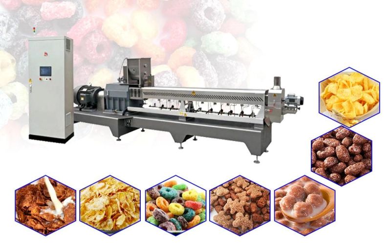 Professional Breakfast Cereal Production Line Corn Flakes Making Machinery Plant for Sale