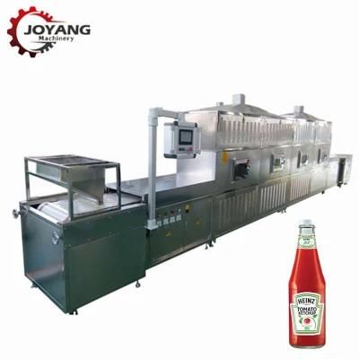 Continuous Tunnel Type Microwave Food and Beverage Heating Sterilization Equipment Machine