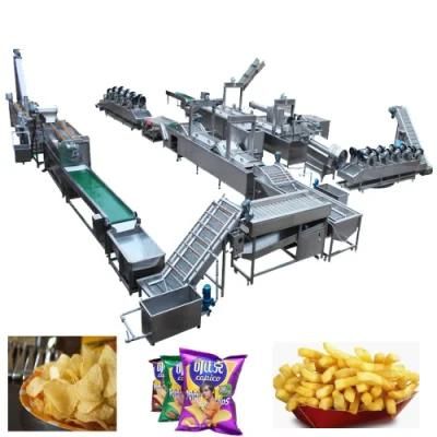Popular Potato Snacks Potato Chips / French Fries Making Machine