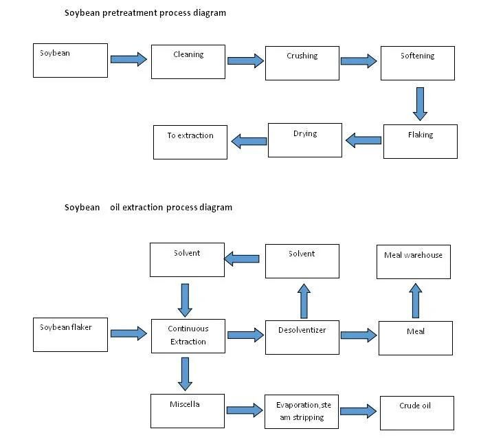 Extraction Process of Soya Oil Machine/Oil Expeller Machine