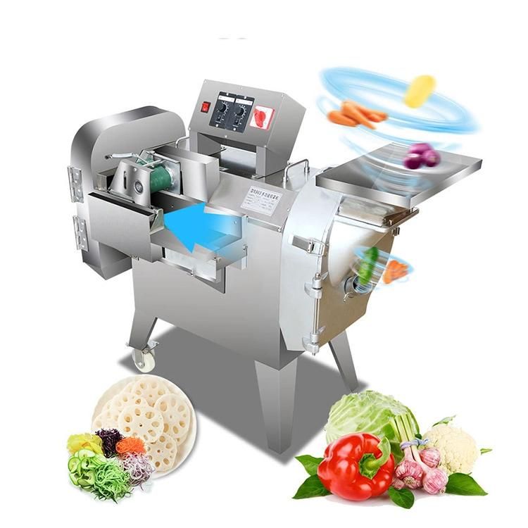 Automatic High Speed Double Head Vegetable Cutter Slicer Fruit Potato Carrot Cabbage Garlic Parsley Vegetable Cutting Machine