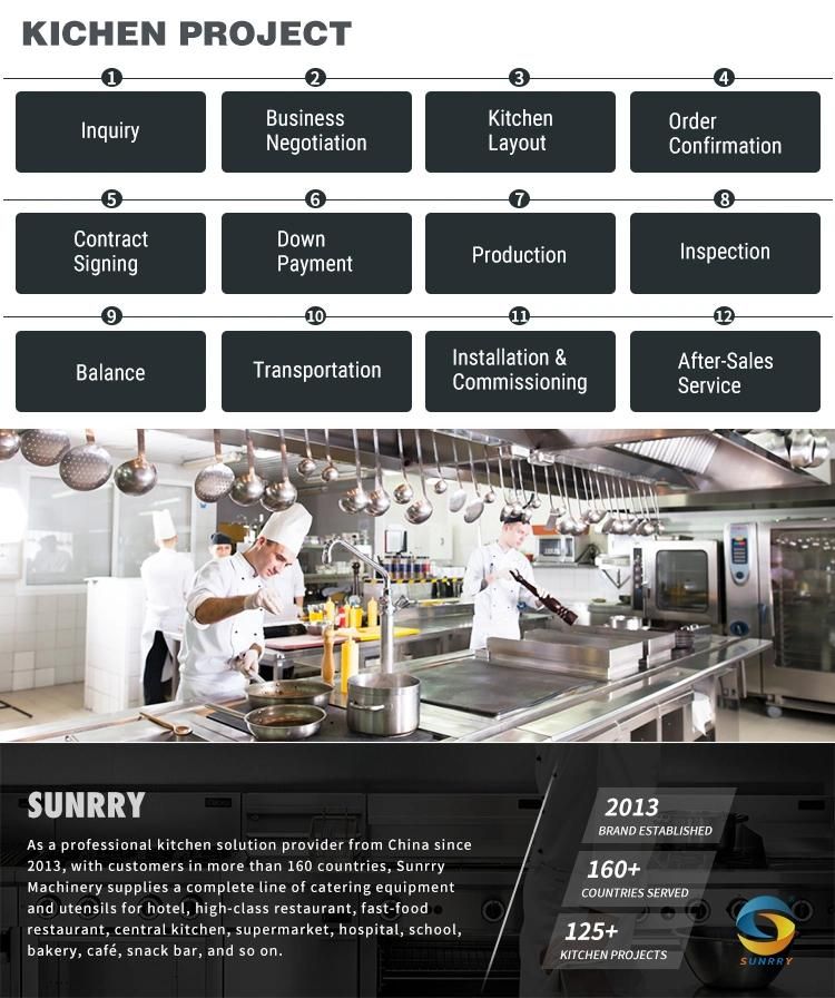 One-Stop Solution Buffet Project Design Cafeteria Kitchen Equipment Catering Chafing Dish Set Restaurant Buffet Equipment