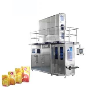 Stainless Steel Automatic Brick Carton Yougurt Coconut Juice Soy Bean Milk Aseptic Filling ...