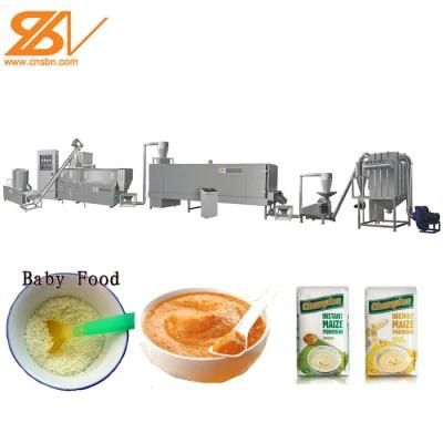 Baby Food Extruder Instant Porridge Corn Rice Puffed Congee Powder Nutritional Flour ...