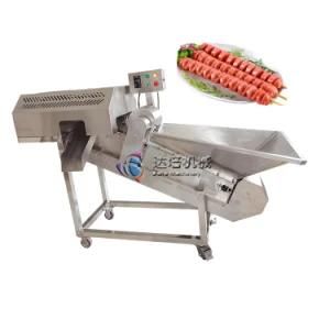 Automatic Flower Meat Sausage Making Cutting Maker Cutter Machine for Barbecue, Sizzling, ...