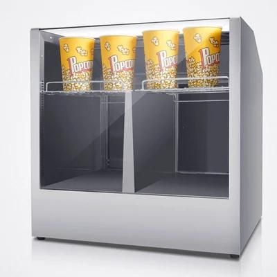 Cinemas Popcorn Display Cabinet Popcorn Showcase Warmer Cabinet-2 Doors Counter Showcase