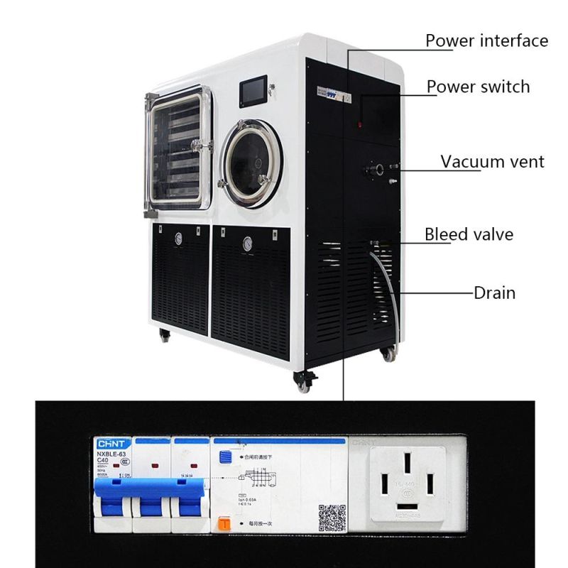 Laboratory Pharmaceutical Vacuum Auto Freeze Dryer