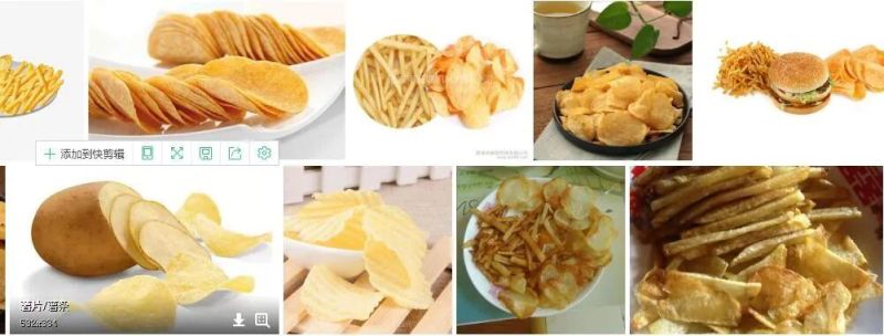 Automatic Banana Slice /Potato Chips /Frozen French Fries Machine Production Line