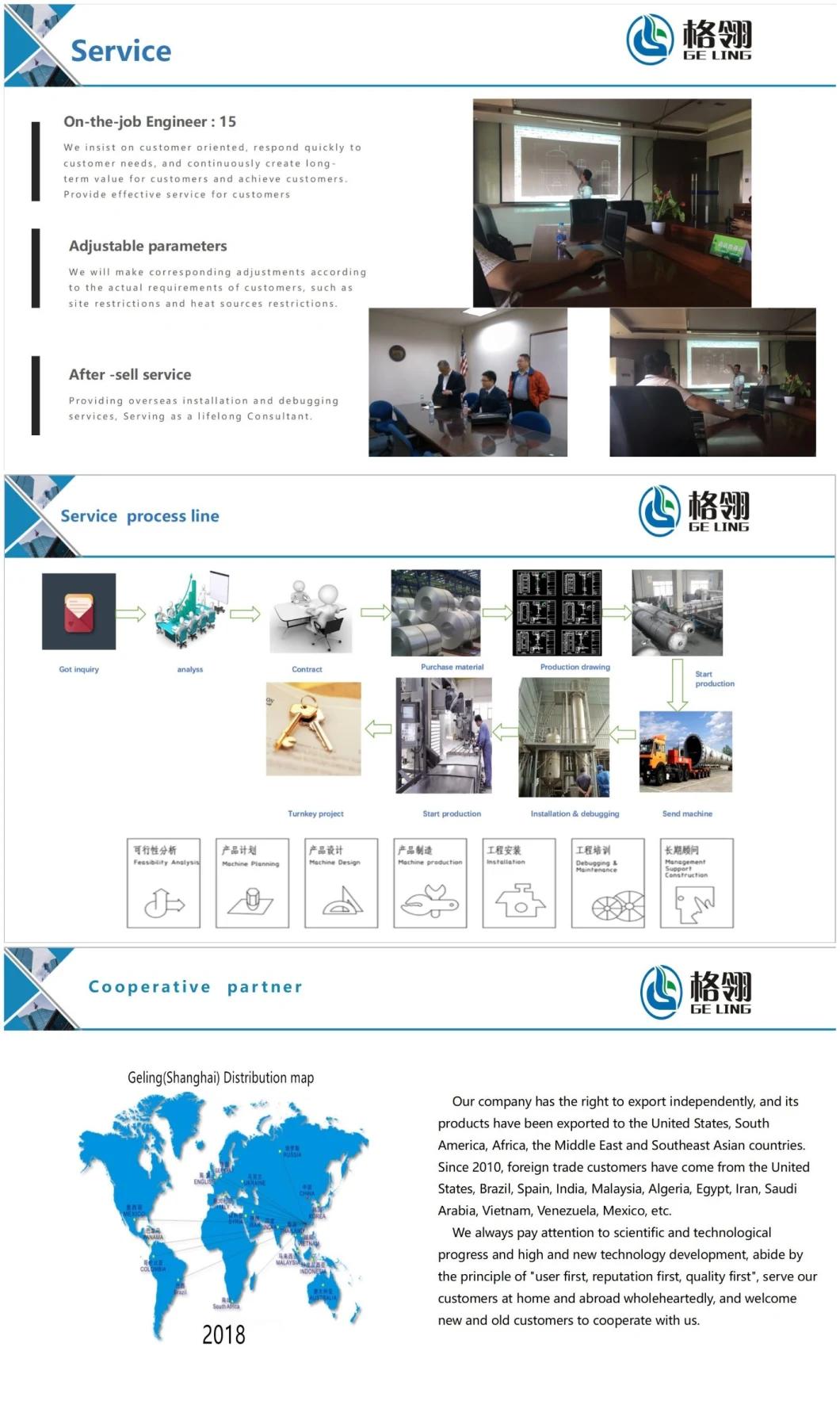 Three Effect Evaporator/Concentrator Falling Film / Forced Circulation Evaporator Ball Type Concentrator Vacuum Decompression Concentrator Scraper Thin Film