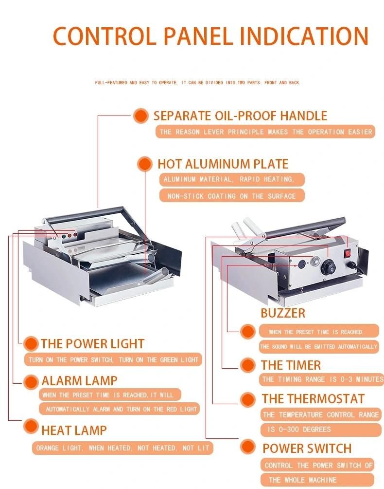 Burger Baking Machine Commercial Hamburger Press Machine Mcdonald′s Burger Processing Machines