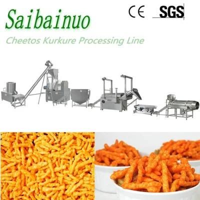 Frying Cheetos Kurkure Making Machine