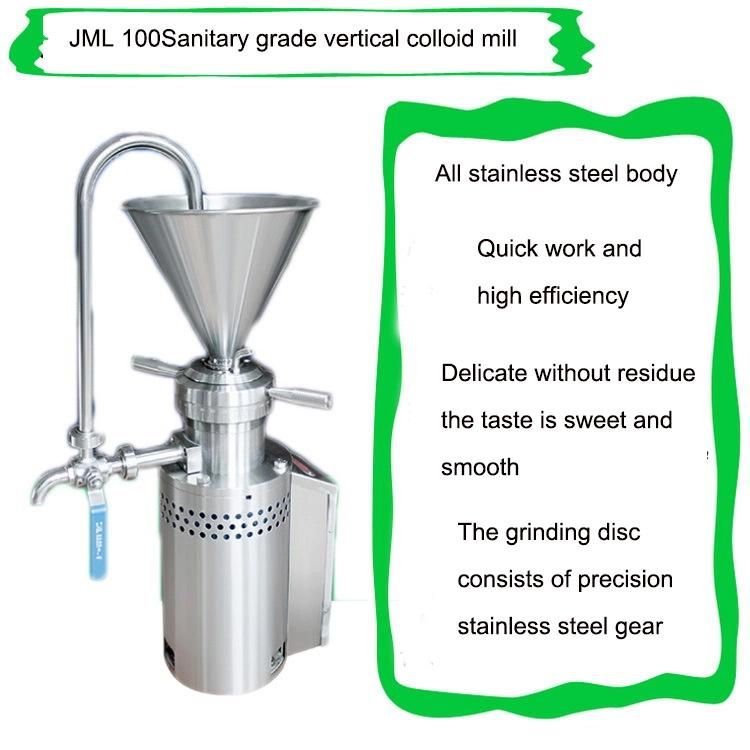 High Capacity Stainless Steel Colloid Mill Peanut Butter Making Machine Tahini Colloid Grinder