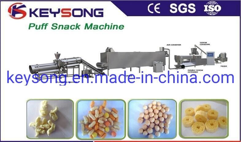 Automatic Puff Snack Food Plant Making Machine