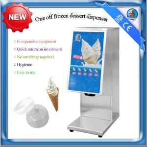 Frozen Dessert Dispenser, one shot ice cream machine