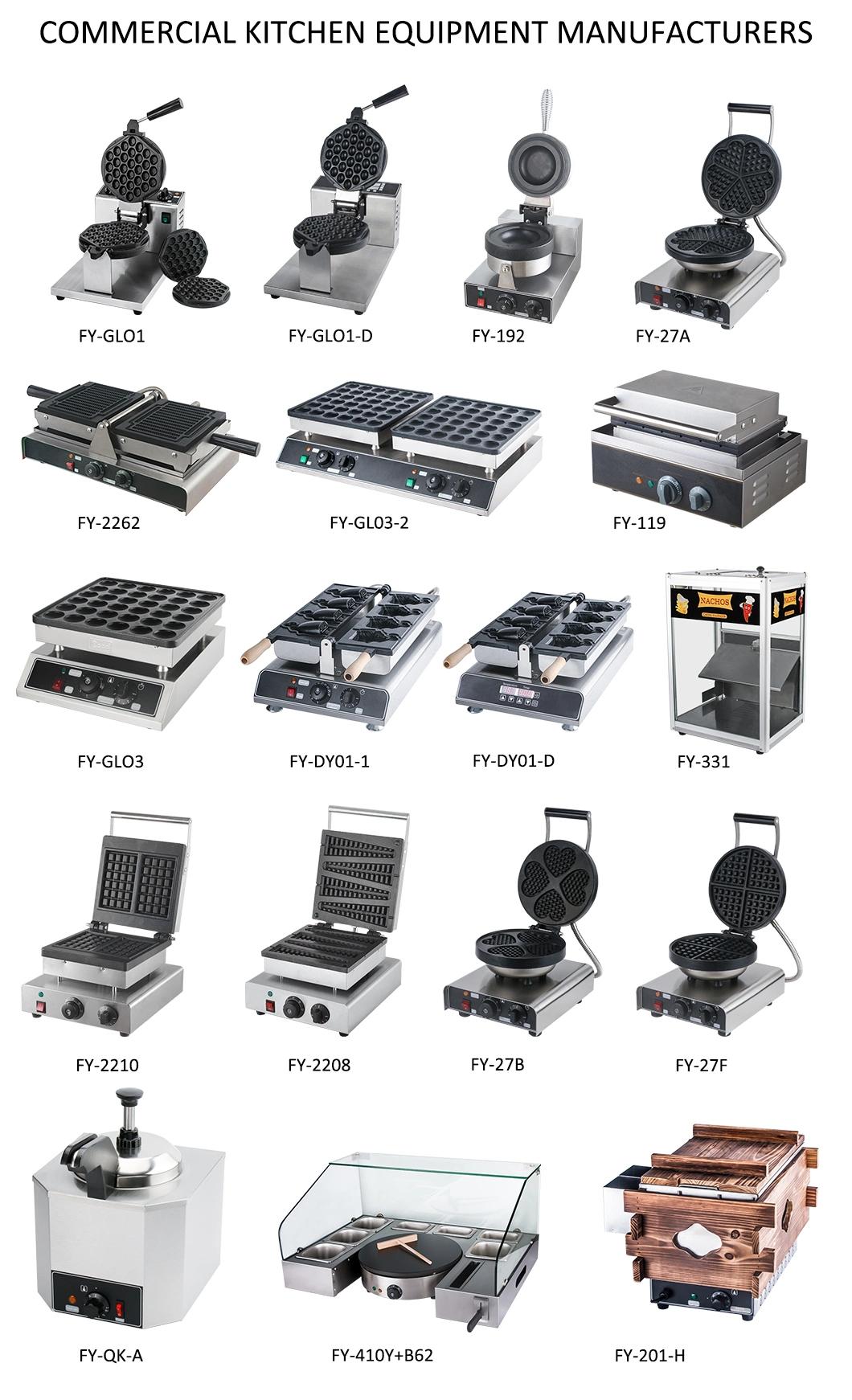 High Durability Commercial Kitchen Equipment Single Head Elelectric Crepe Machine for Sale
