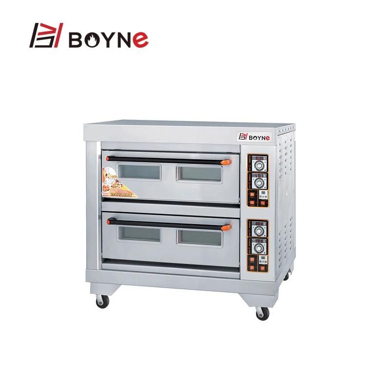Bakery Equipment Layered Temperature Controlled One Deck Two Trays Oven