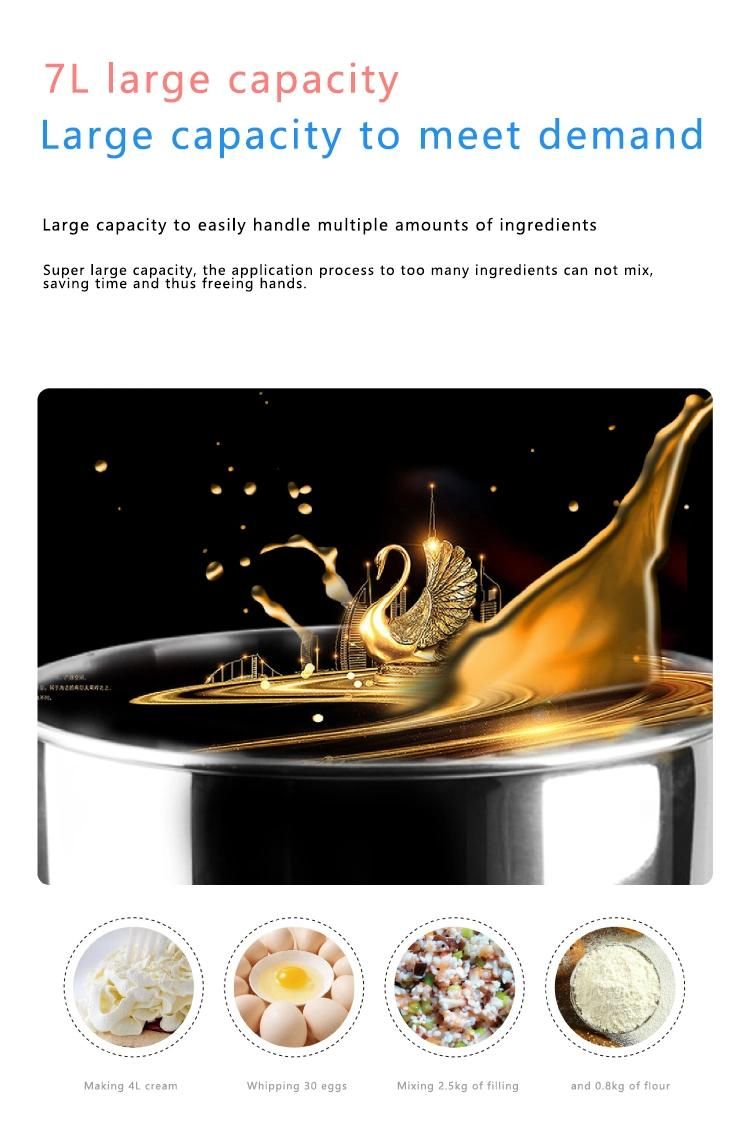 Commercial Bakery Equipment 5L 7L 10 Liter Cake Planetary Mixer Bakery Machines Commercial Kitchen Cream Stand Food Mixers