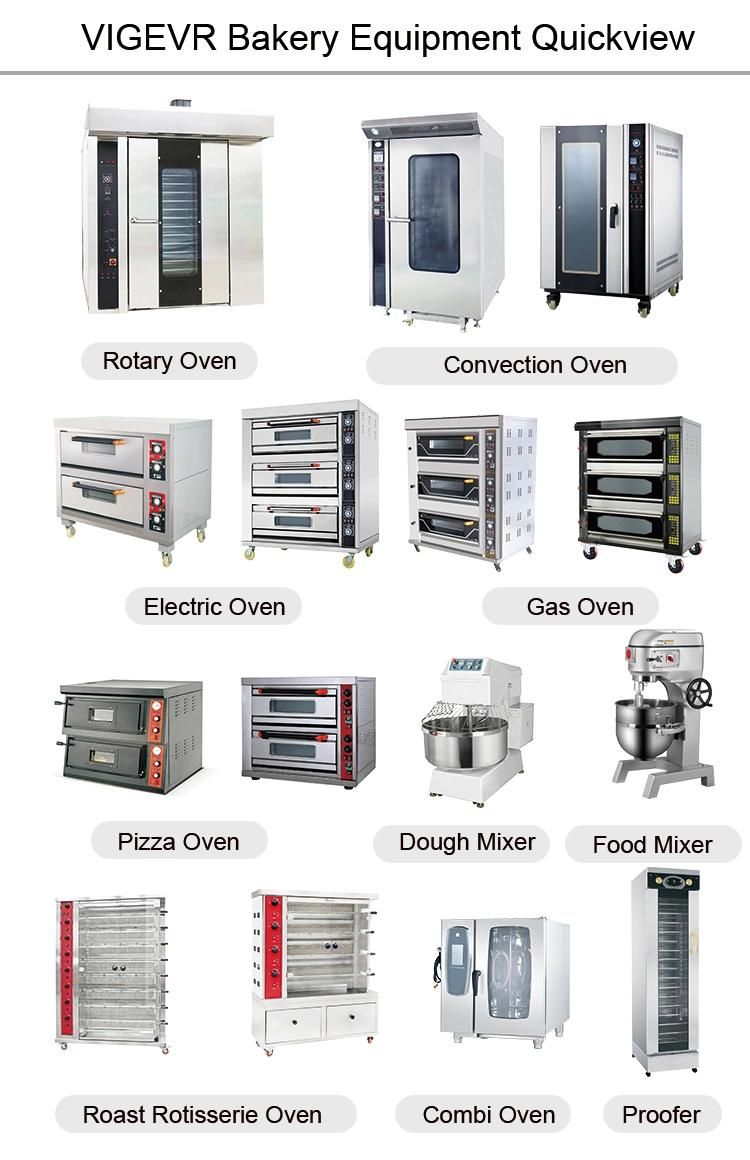 Bakery Equipment 3 Deck 6 Trays Bread Machine Commercial Pizza Bread Cake Baking Oven