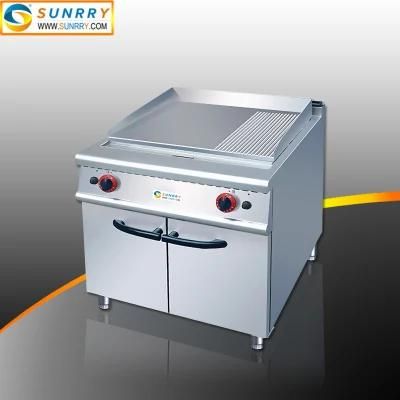 Commercial Catering Equipment Half Griddle and Half Grill
