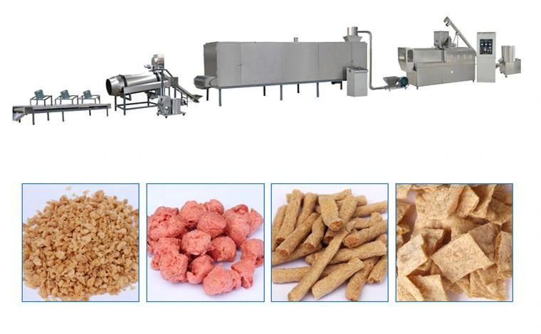 High Capacity of Textures Soya Protein Soya Meat Production Line