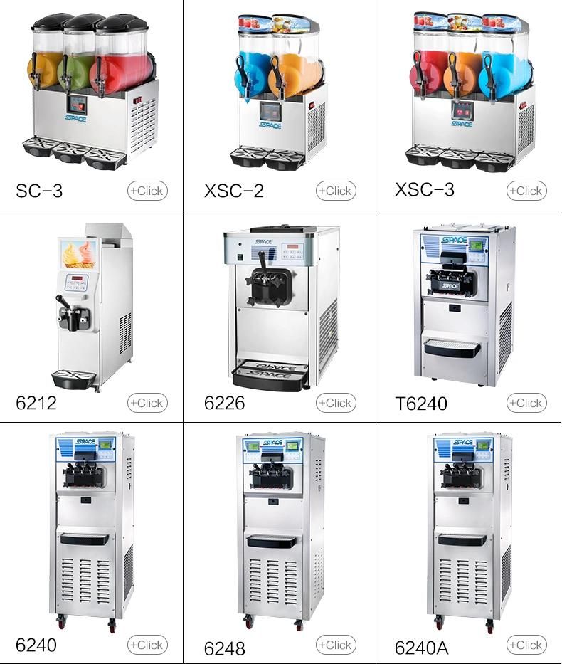 Professional Commercial Space 3 Bowls Slush Puppy Machine