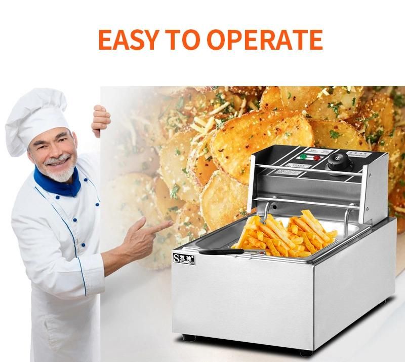 Single Commercial Electric Fryer 6L