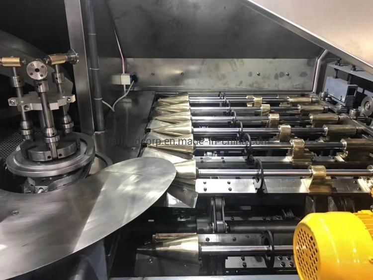 Green Matcha Flavored Flower-Shaped Crisp Tube Commercial Egg Roll Machine