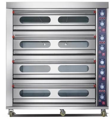4 Deck 16 Tray Electric Pizza Oven for Commercial Kitchen Baking Equipment Bakery Machine ...