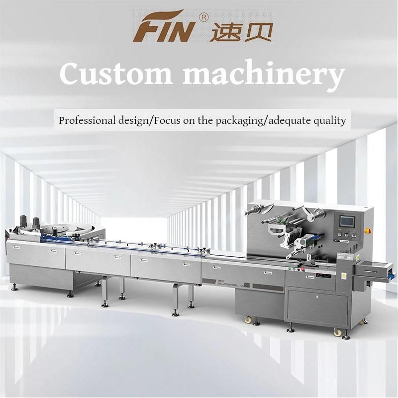 High Speed Heating Sealing Multi-Functional Pillow Wrapping Packaging Packing Machine