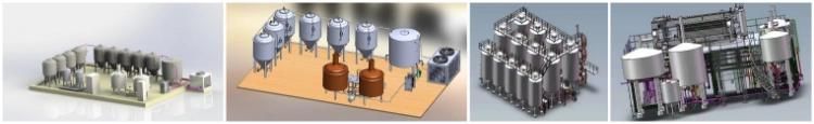 Cassman 2000L Industrial Beer Brewhouse Equipment with Dimple Cooling Jacket