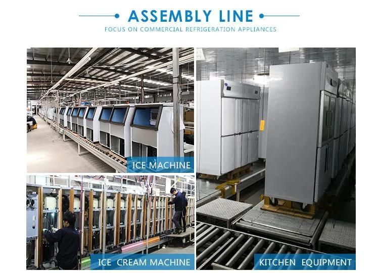 Commercial Use Stainless Steel Body Material Fast Freezing Roll Fry Ice Cream Machine