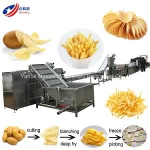 Automatic Continuous Deep Fryer Chicken Frying Machine Potato Chips Fries Fryer