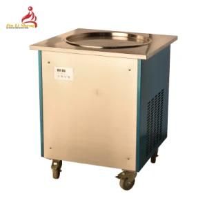 Single Pan Fried Ice Cream Machine with Temperature Display and Setting