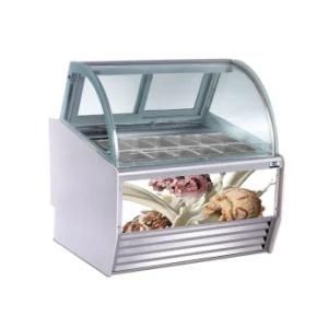 Gelato Ice Cream Display Showcase Ice Cream Display Cabinet Commercial Refrigeration ...