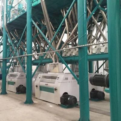 150t Commercial Automatic Maize Flour Mill Machine for Super White Maize Meal
