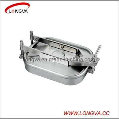 Sanitary Stainless Steel Rectangular Manway 430X330 Square Manhole Cover