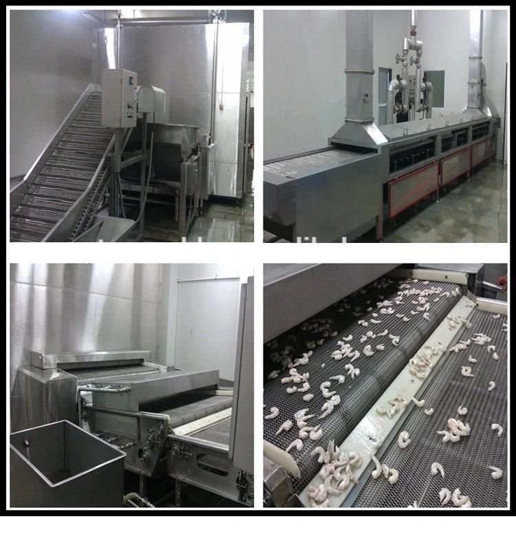 IQF Commercial Tunnel Quick Freezer Blast Freezing Spiral Freezer Machine for Seafood