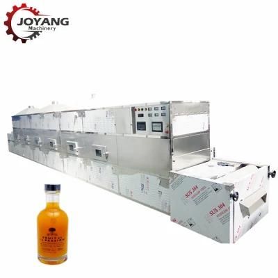 Automatic Tunnel Belt Microwave Beverage Juice Wine Sterilizing Equipment