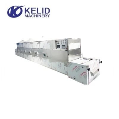 Continuous Microwave Basil Leave Drying Sterilizing Dryer Processing Line