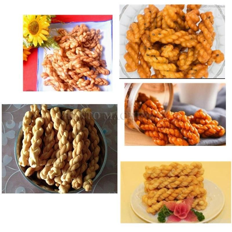 Industrial Automatic Chinese Food Fried Dough Twist Mahua Maker / Twist Dough Machine / Chinese Food Mahua Making Machine