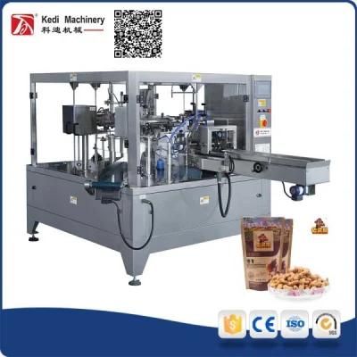 Rotary Food Packing Machine for Snacks with Zipper Pouch