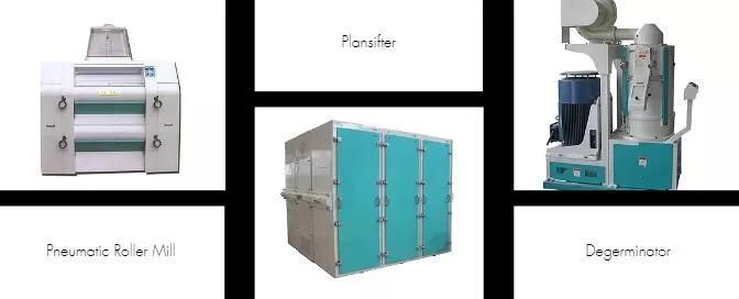 150ton 50ton 30ton Maize Flour Grits Milling Machine