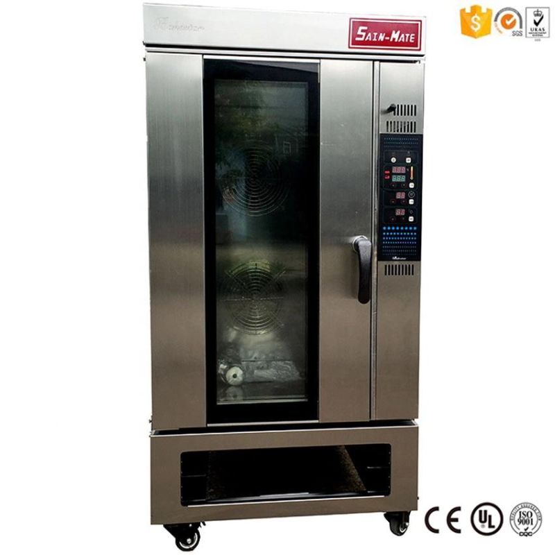 Industry Bread Baking Oven Toast Baguette Pizza Proofing Oven 5 Trays Hot Air Circulation Convection Oven with 10 Trays Proofing