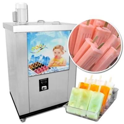 2 Molds Stainless Steel Ice Cream Pop Machine Popsicle Machine