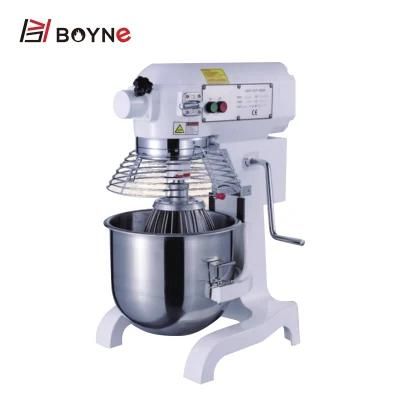 Commercial Hotel Restaurant Kitchen Food Mixer with Barrel, Hook, Dough Arm and Wire Whip