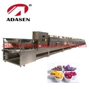 High Quality Tunnel Conveyor Customizable Rose Honeysuckle Microwave Sterilization and ...