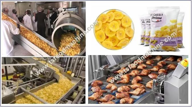Plantain Chips Makine Production Line Banana Chips Frying Machines